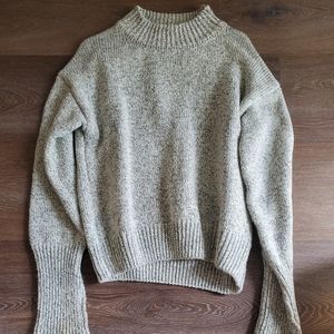 Chunky Thick Knit Marled Heather Turtleneck